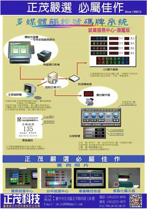 智能多媒體叫號系統(桌上型)