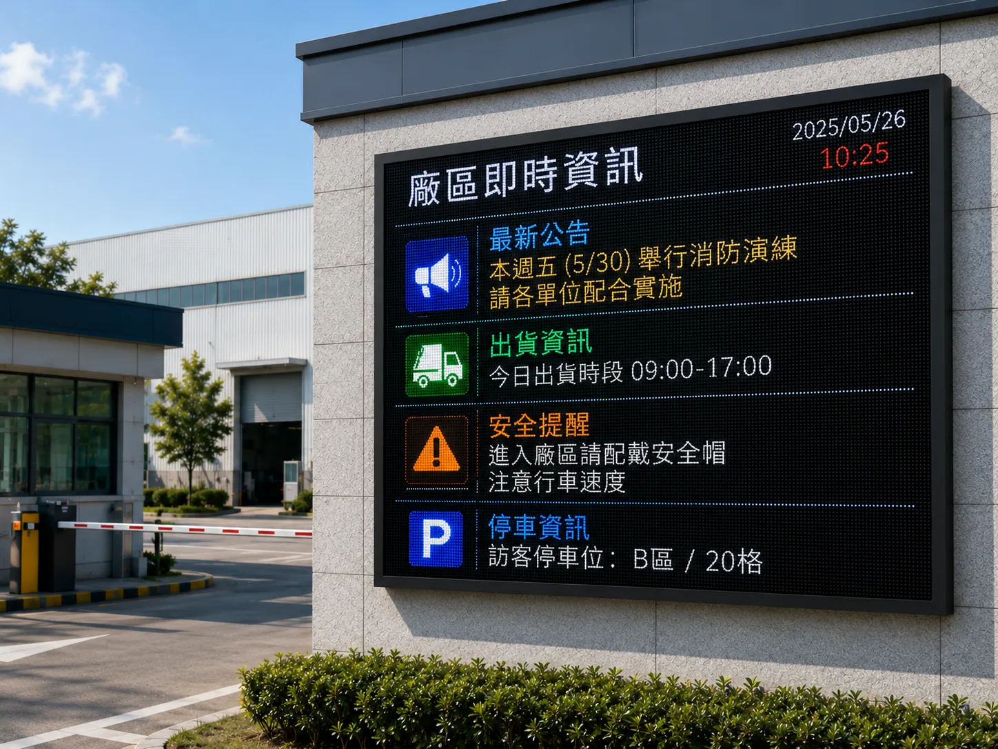 戶外 LED 資訊看板