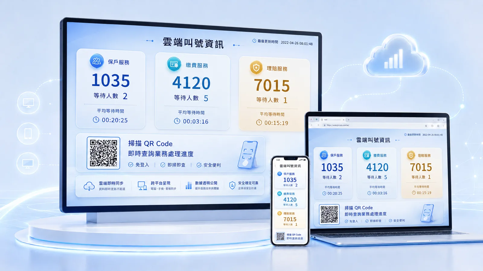 雲端叫號資訊顯示系統