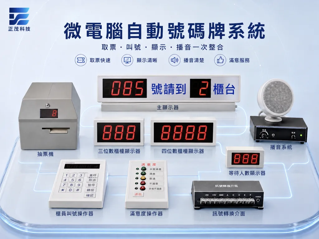 微電腦自動號碼牌系統